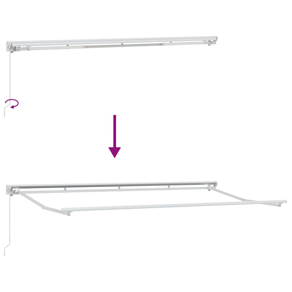 Behúzható napellenző Tarka csíkos 400x200 cm szövet
