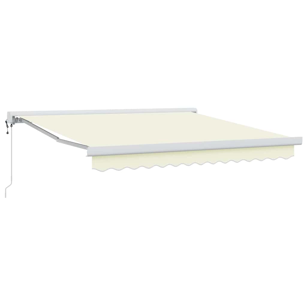 Behúzható napellenző Krém 300 x 250 cm Szövet, Fém