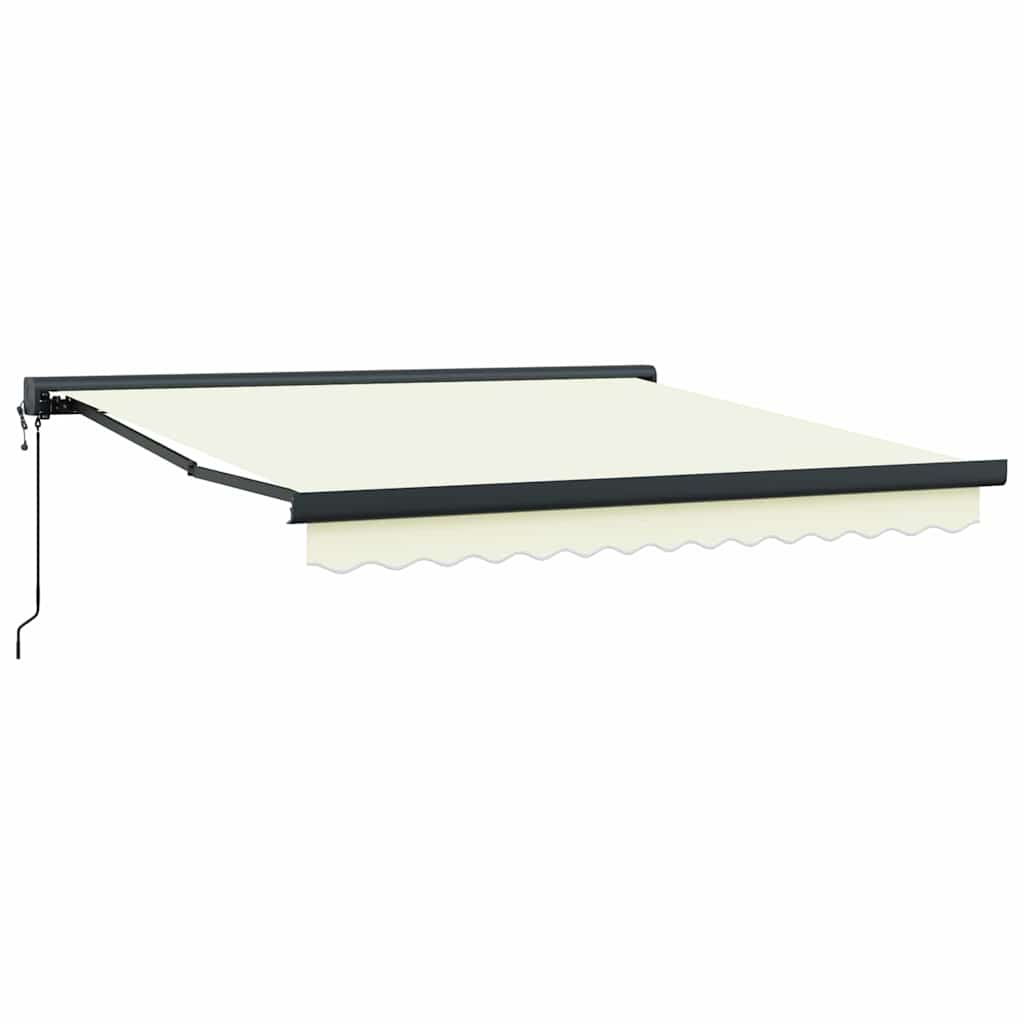 Behúzható napellenző Krém 300 x 250 cm Szövet, Fém