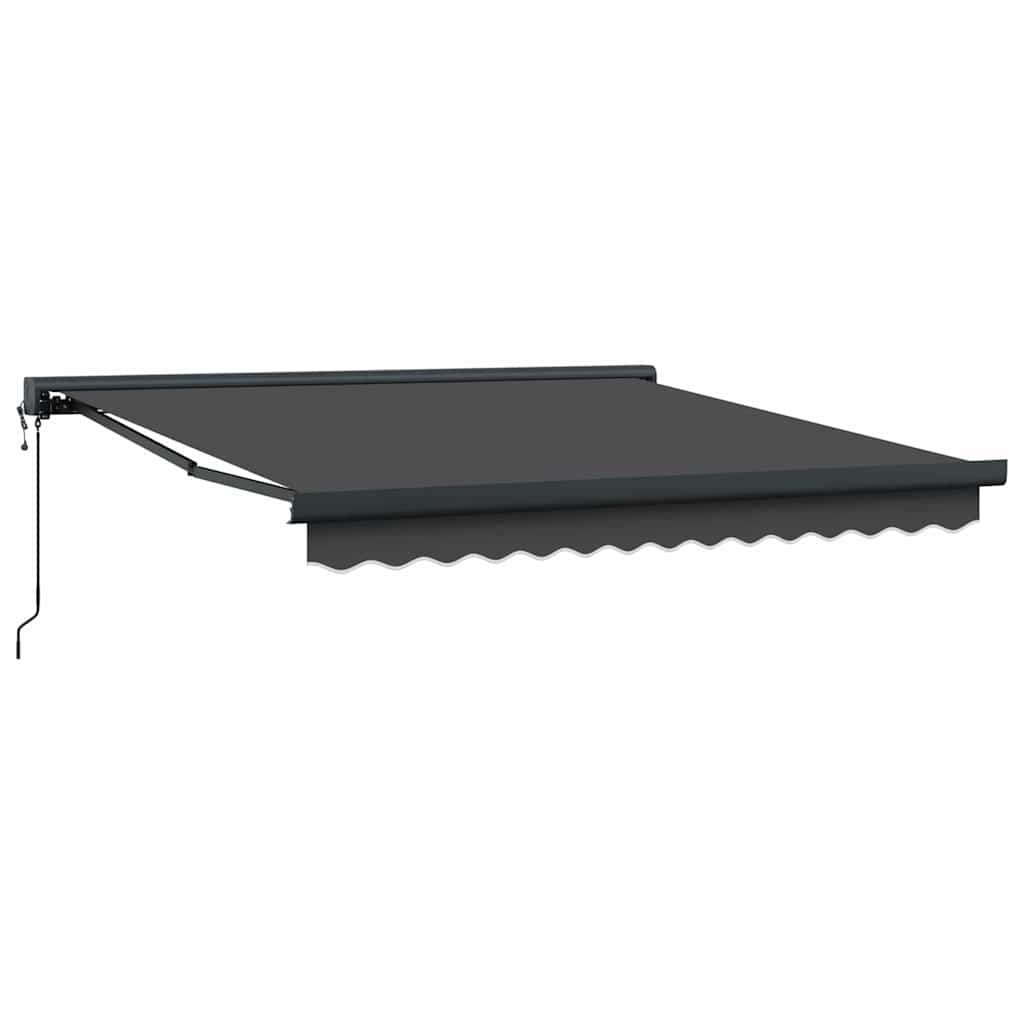 Behúzható napellenző Antracit 300 x 250 cm Szövet, Fém