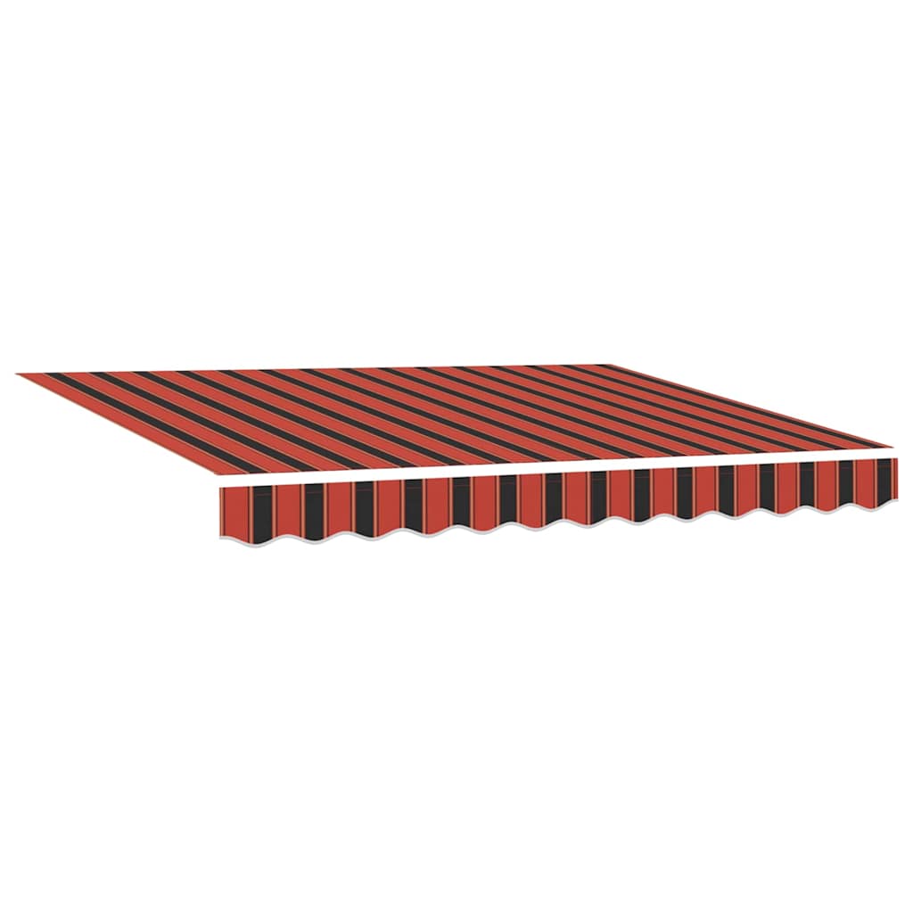 Behúzható napellenző Csíkos Narancs és Barna 300 x 250 cm