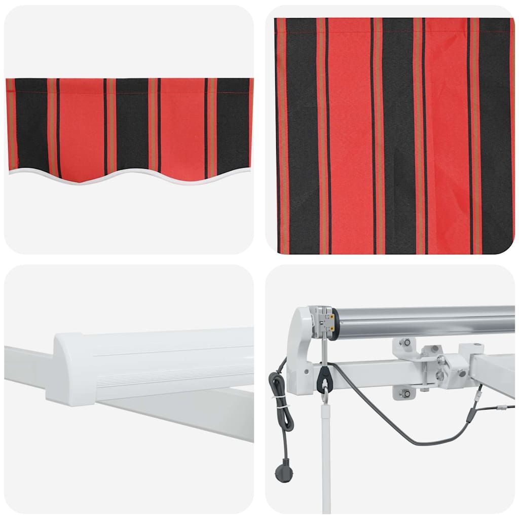 Behúzható napellenző Antracit 350 x 250 cm Szövet, Fém