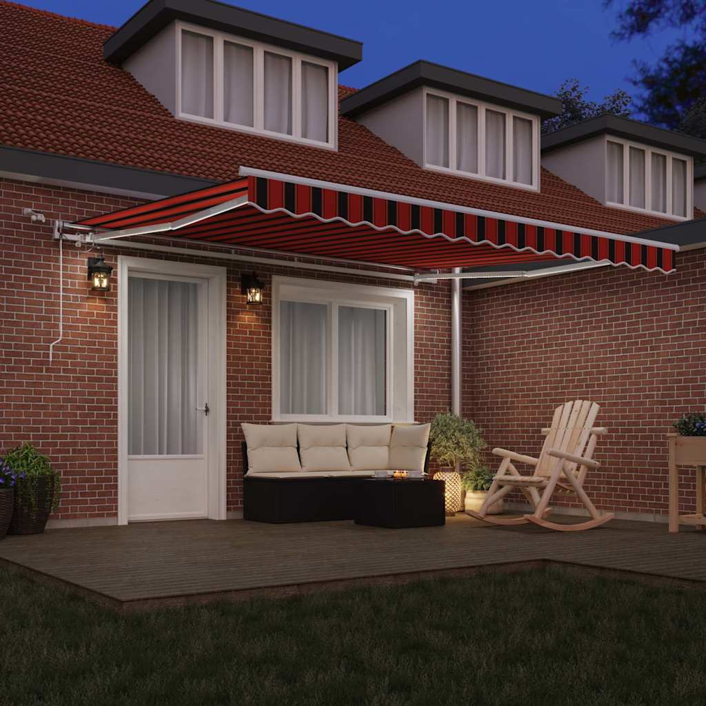 Behúzható napellenző Antracit 350 x 250 cm Szövet, Fém