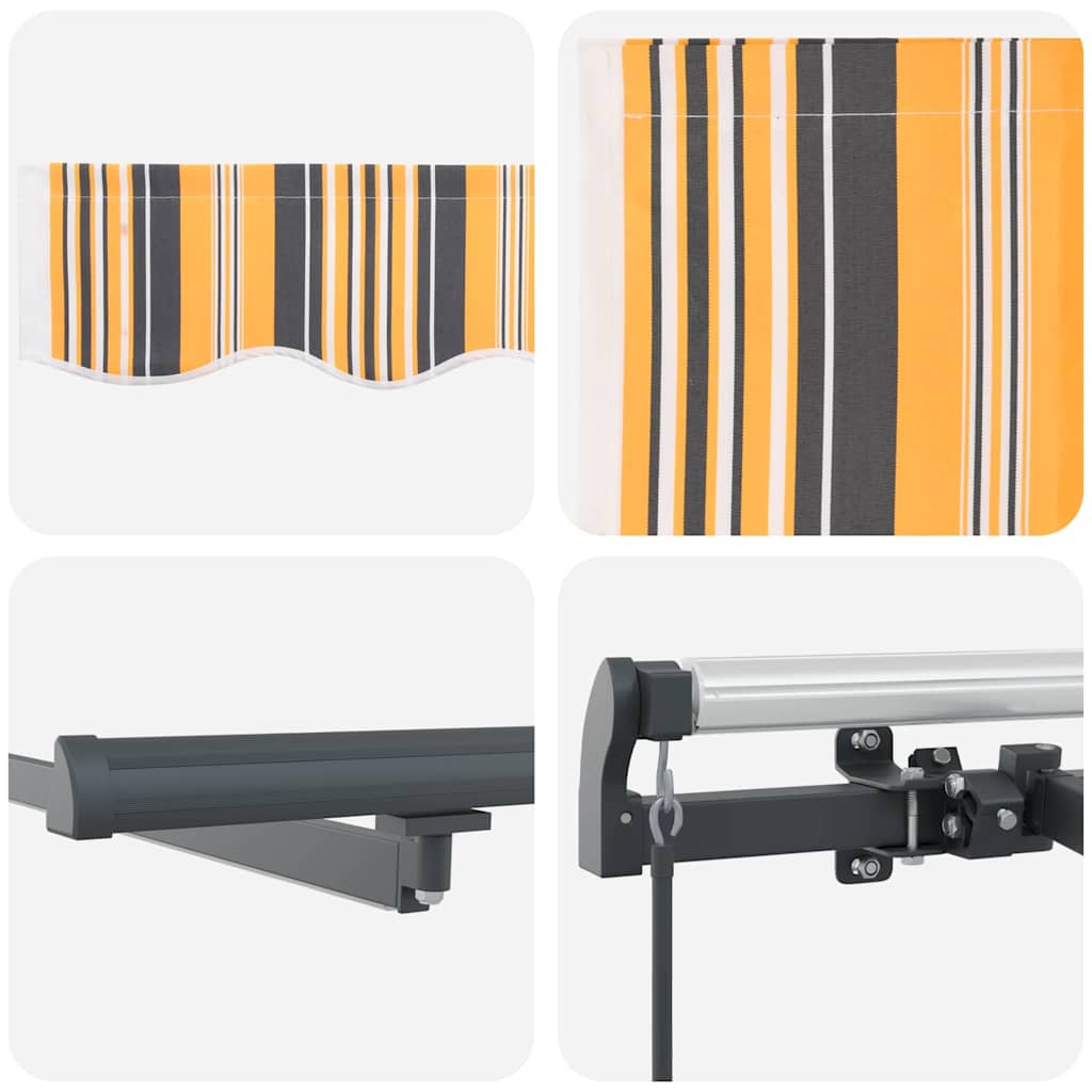 Behúzható napellenző Sokszínű 350 x 250 cm szövet