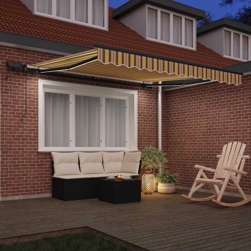 Behúzható napellenző Sokszínű 350 x 250 cm szövet
