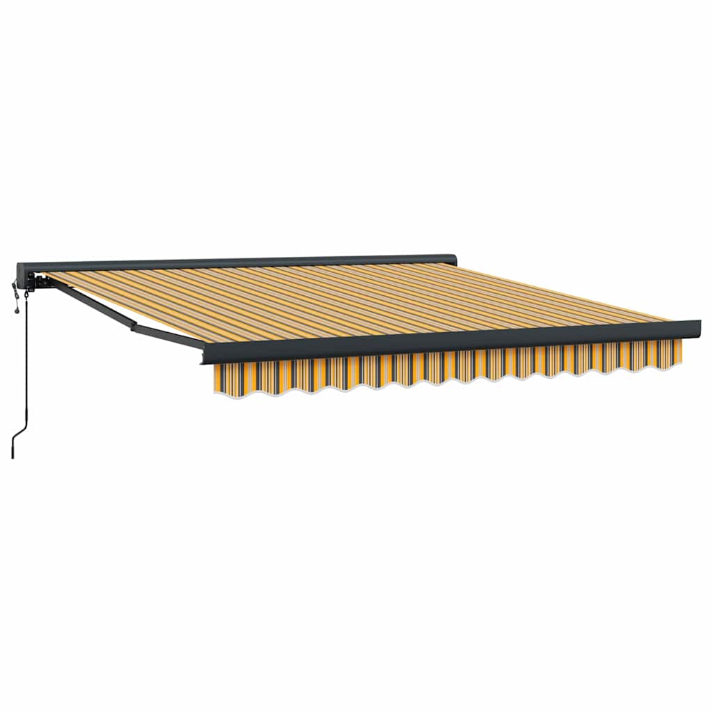 Behúzható napellenző Sokszínű 350 x 250 cm Szövet, Fém