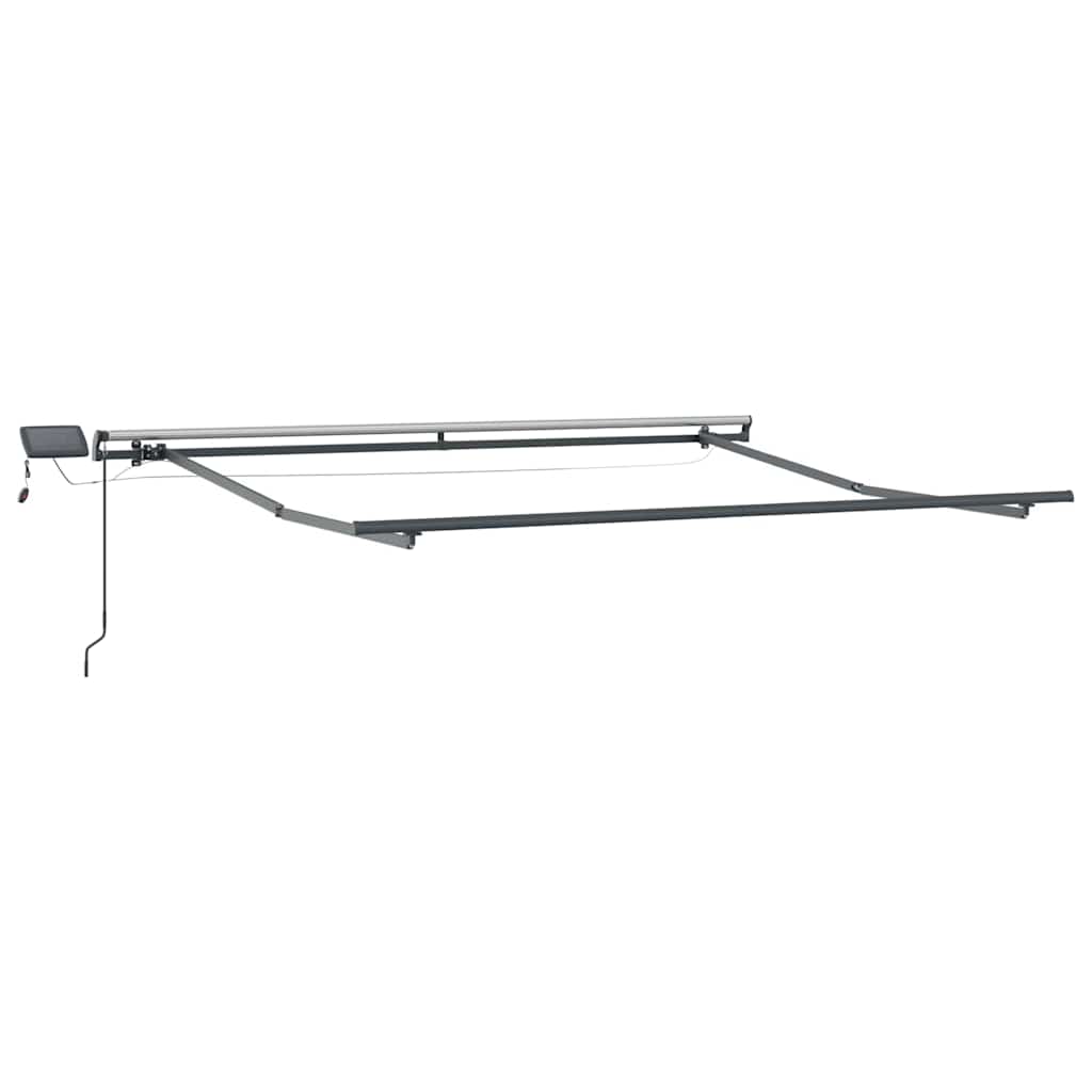 Behúzható napellenző Világosszürke 350 x 250 cm szövet