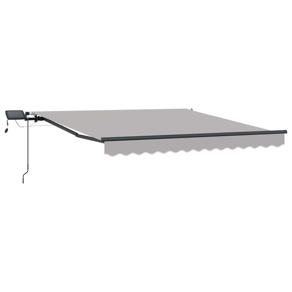 Behúzható napellenző Világosszürke 350 x 250 cm szövet