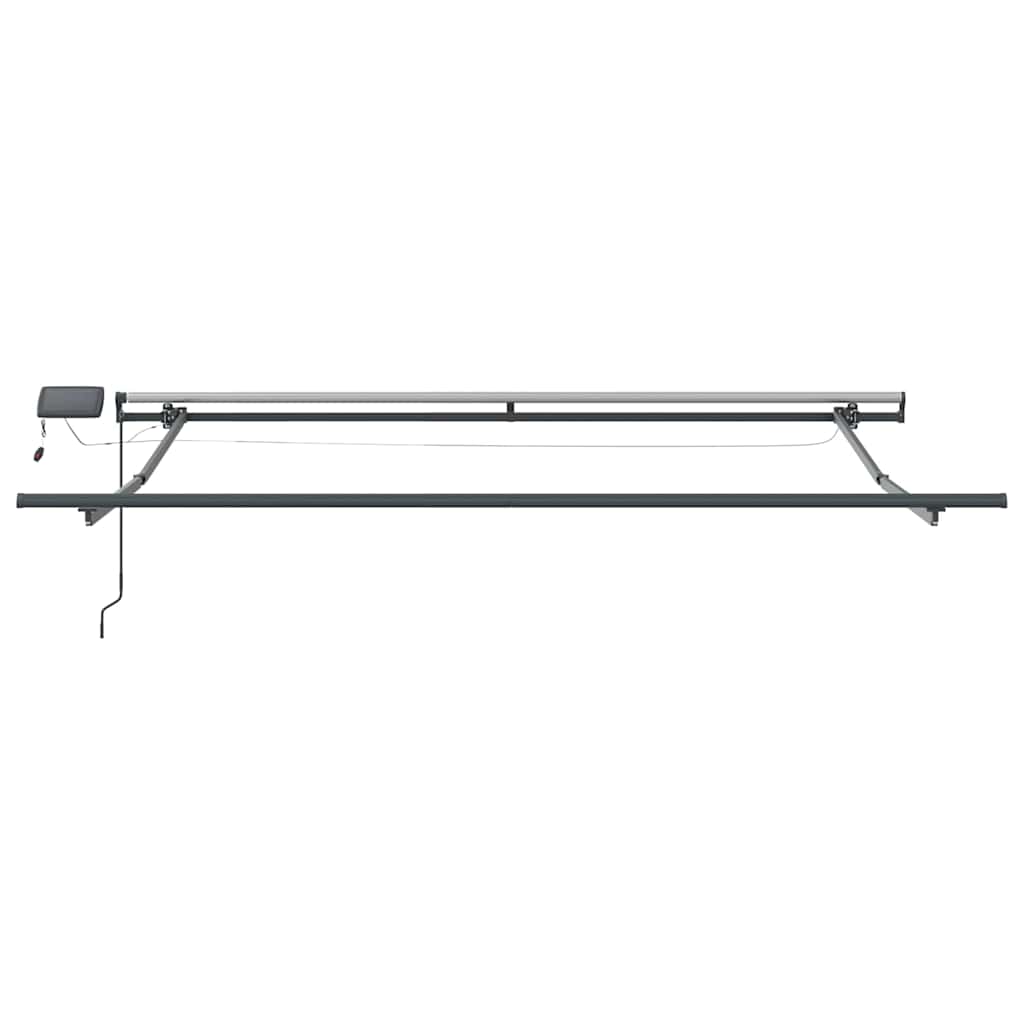 Behúzható napellenző Világosszürke 350 x 250 cm szövet