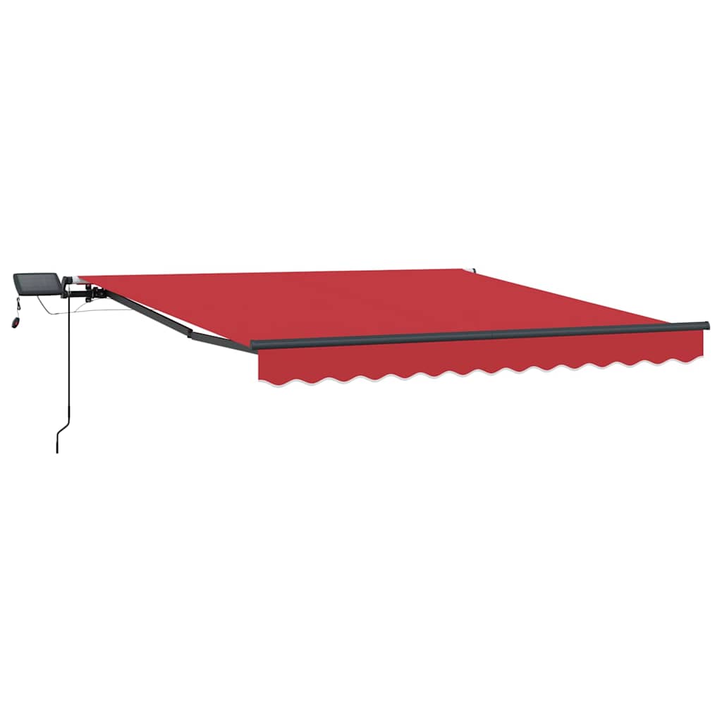 Behúzható napellenző Piros 350 x 250 cm szövet