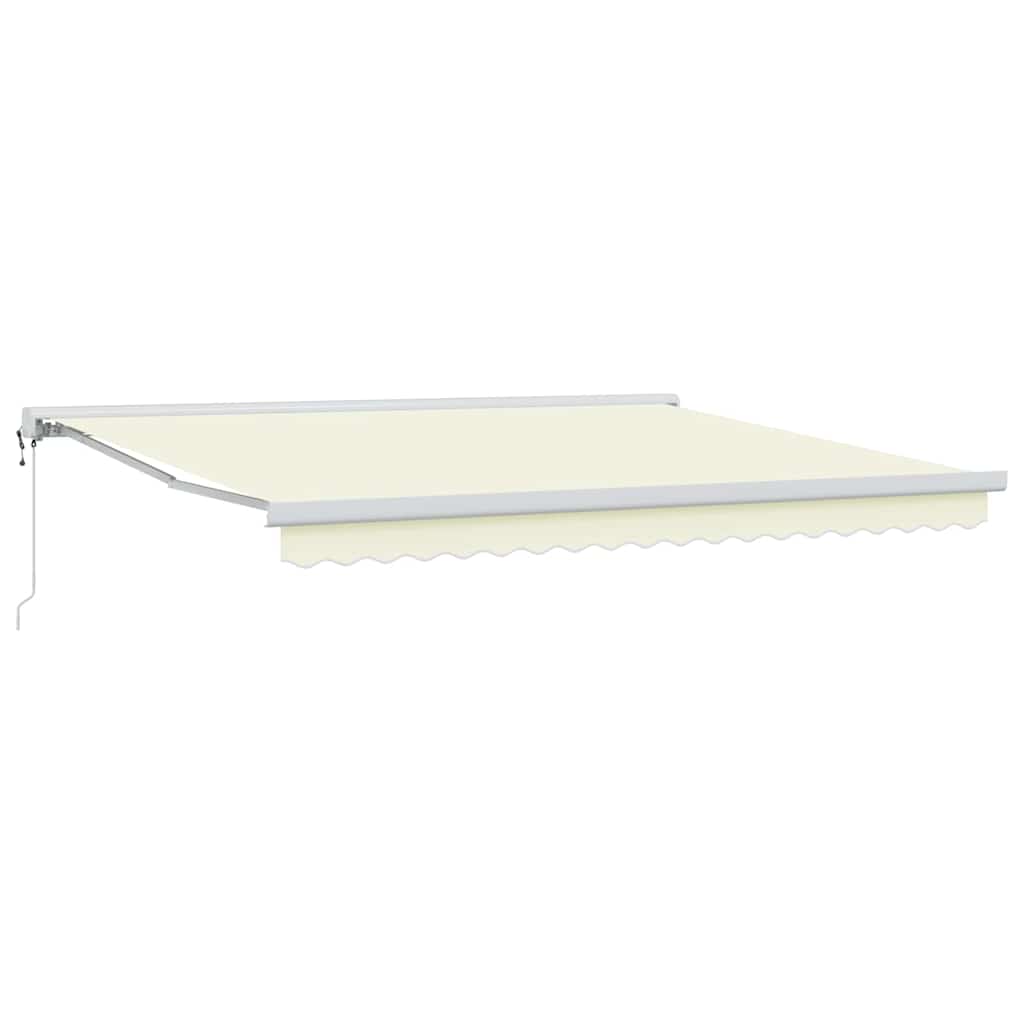 Behúzható napellenző Krém 400 ×300 cm Szövet és Fém