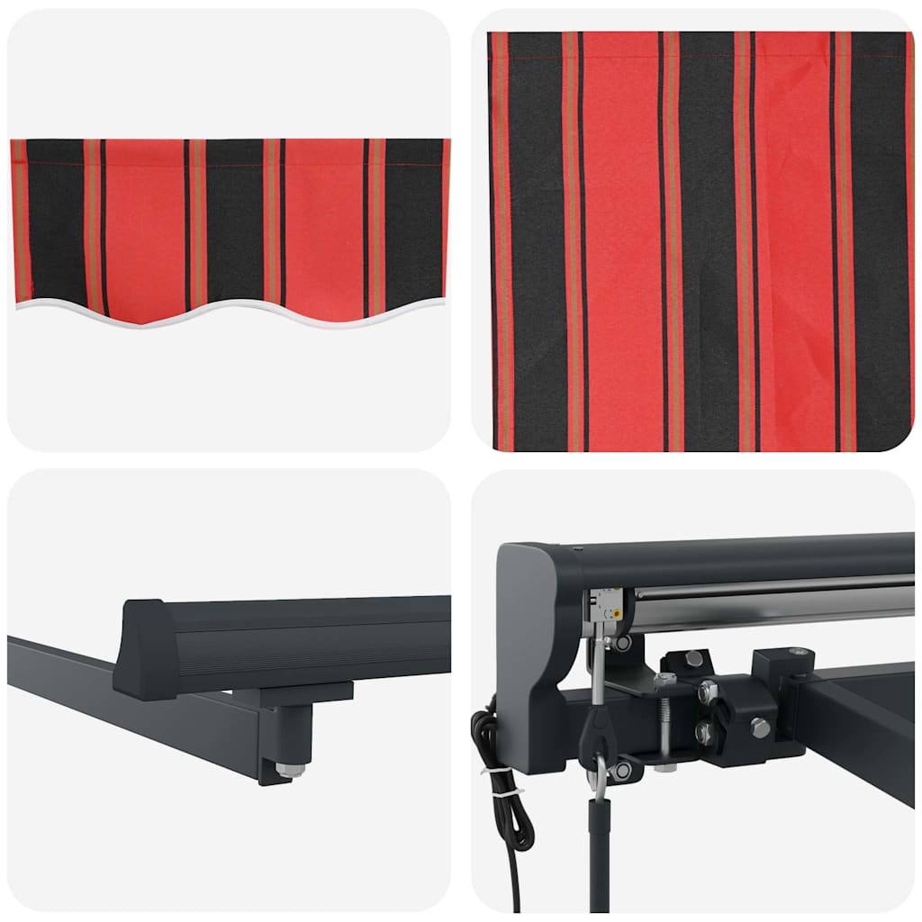 Behúzható napellenző Narancs és Barna 400x300 cm szövet