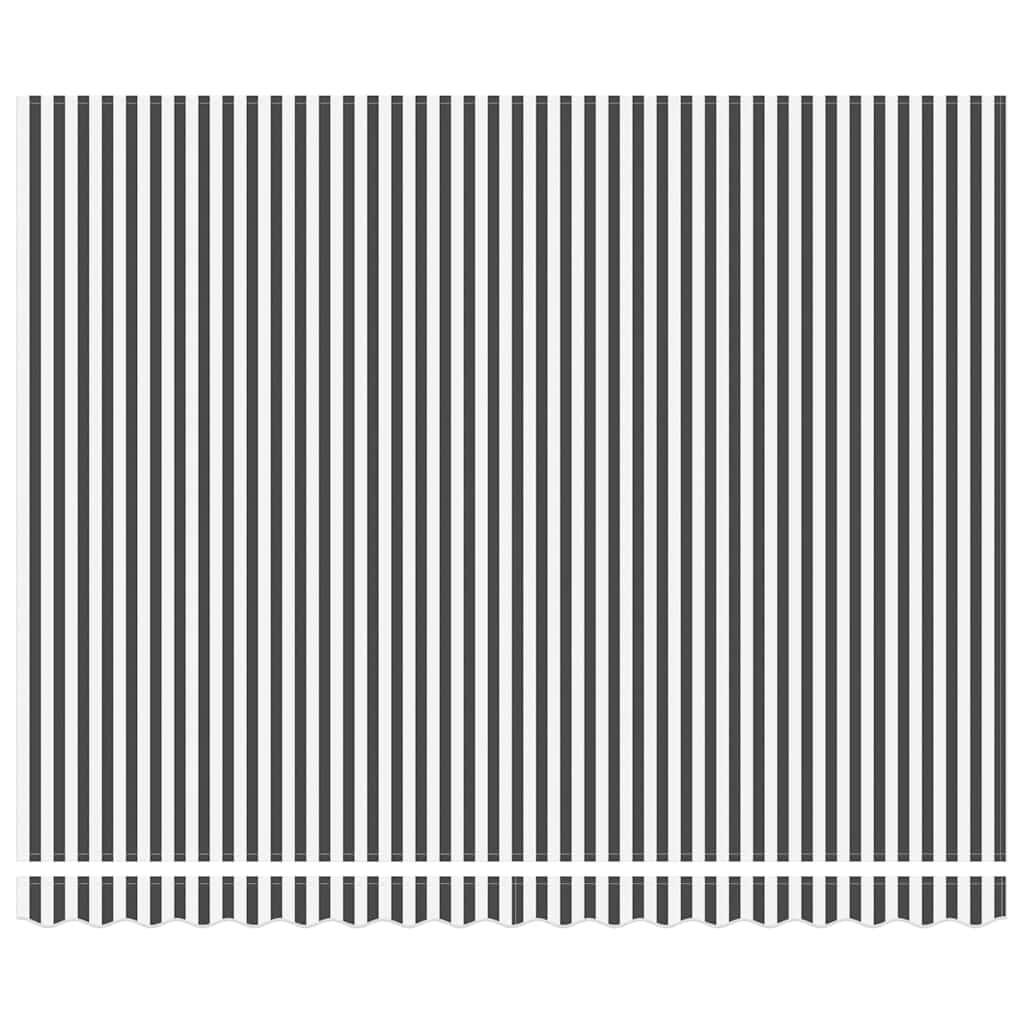 Behúzható napellenző Antracit és Fehér 400x300 cm szövet