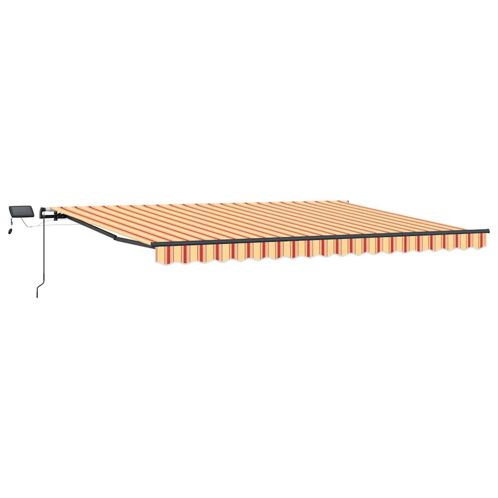 Behúzható napellenző sárga és narancssárga 400 ×300 cm szövet