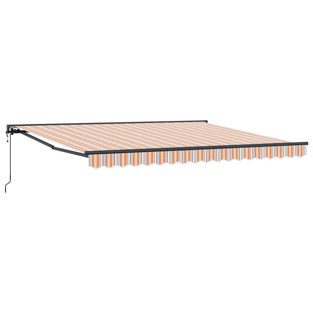 Behúzható napellenző Tarka csíkos 400x300 cm szövet