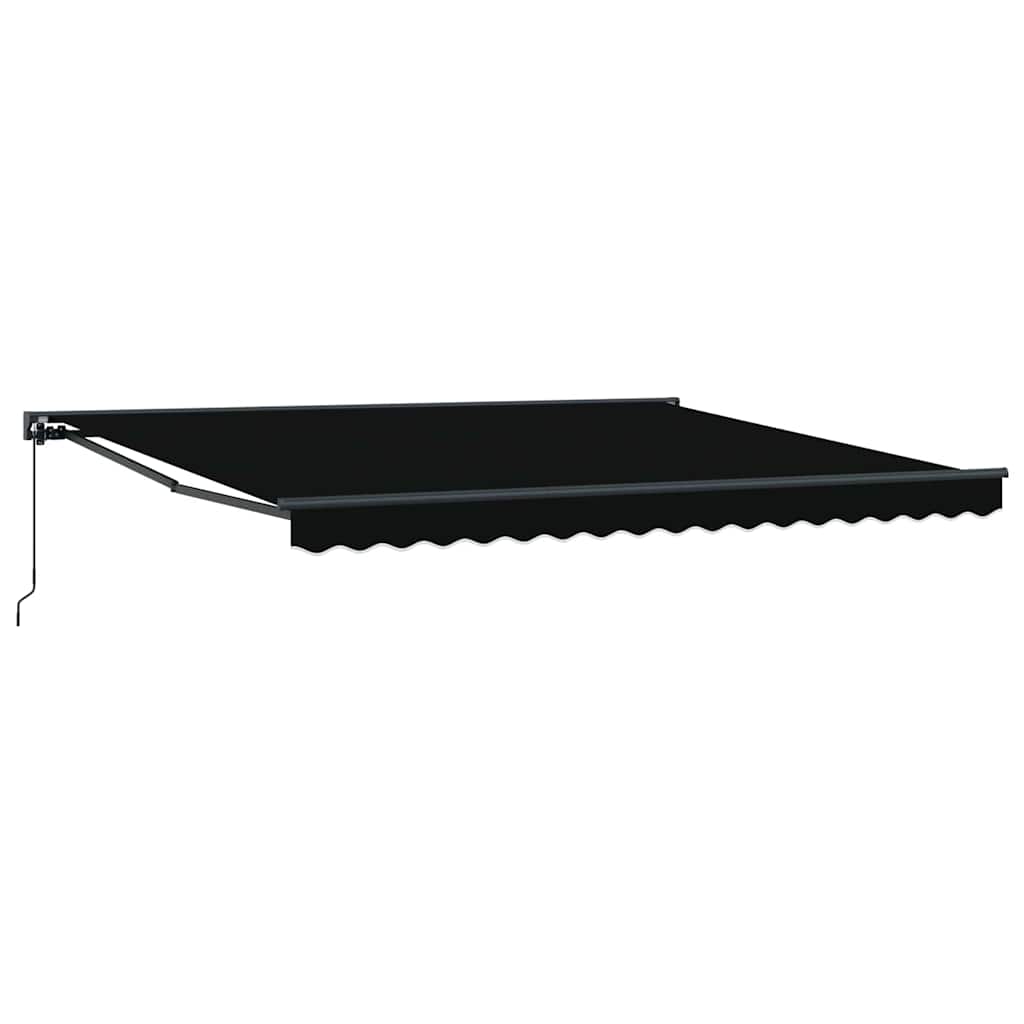 Behúzható napellenző Fekete 400x300 cm szövet