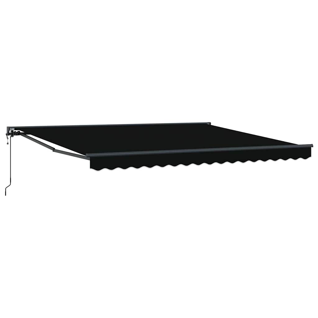 Behúzható napellenző Fekete 400x300 cm szövet