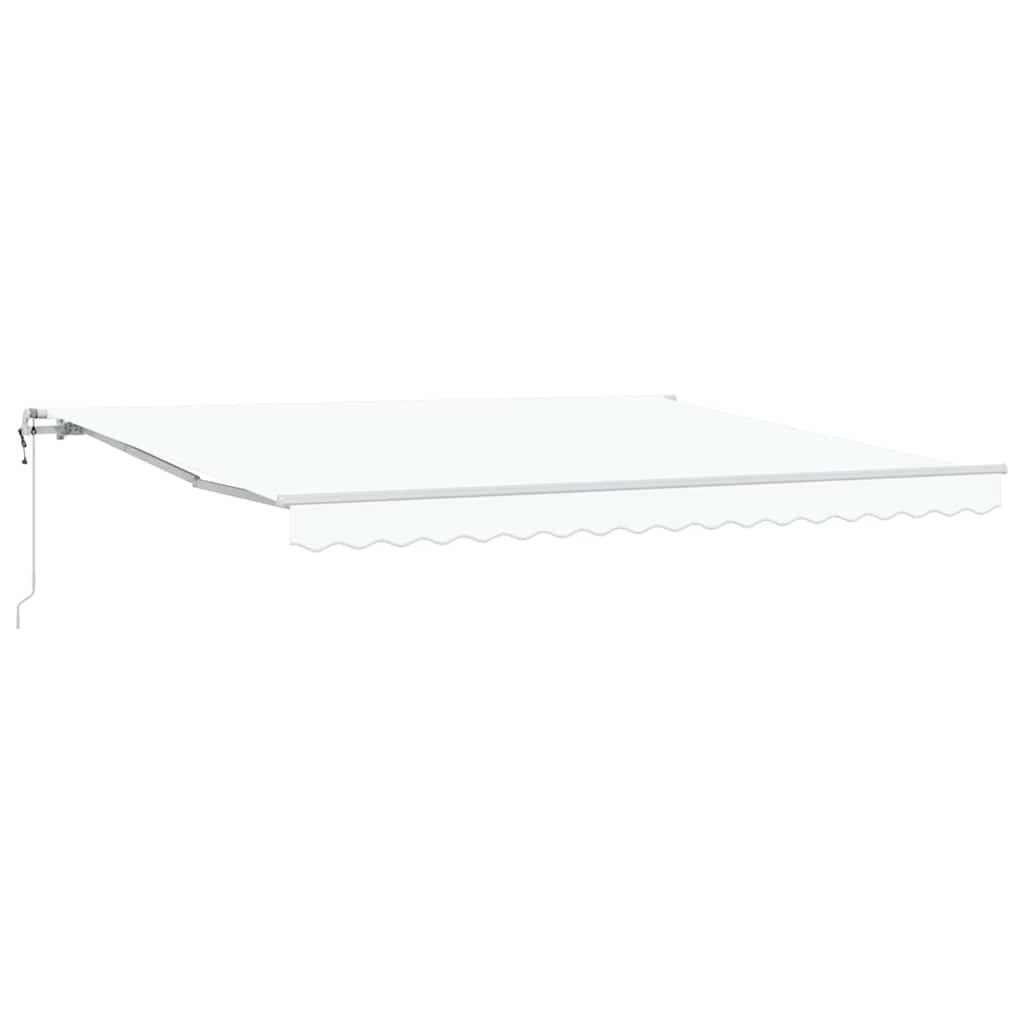 Behúzható napellenző 400 × 300 cm Fehér