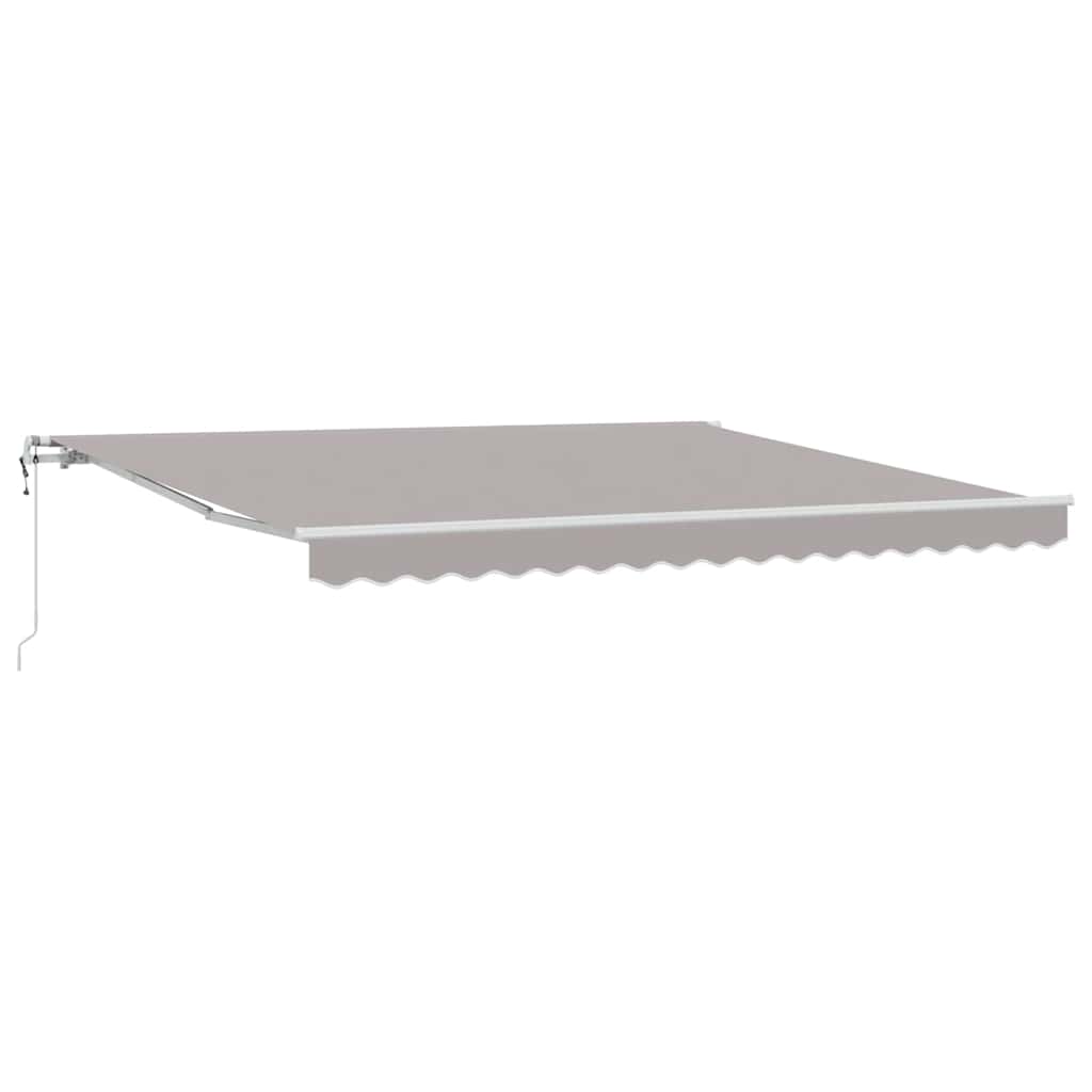 Behúzható napellenző 400 × 300 cm Világosszürke