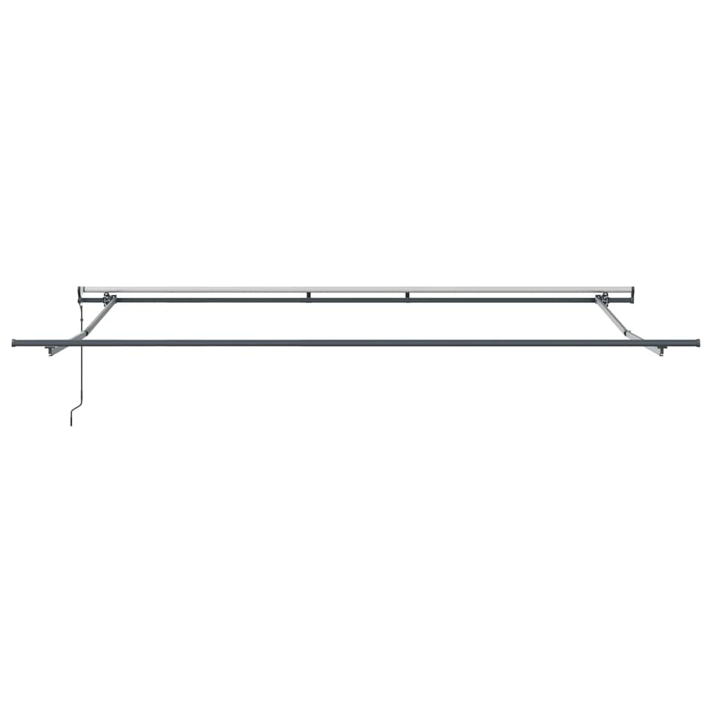 Behúzható napellenző Zöld és fehér 400 ×300 cm szövet