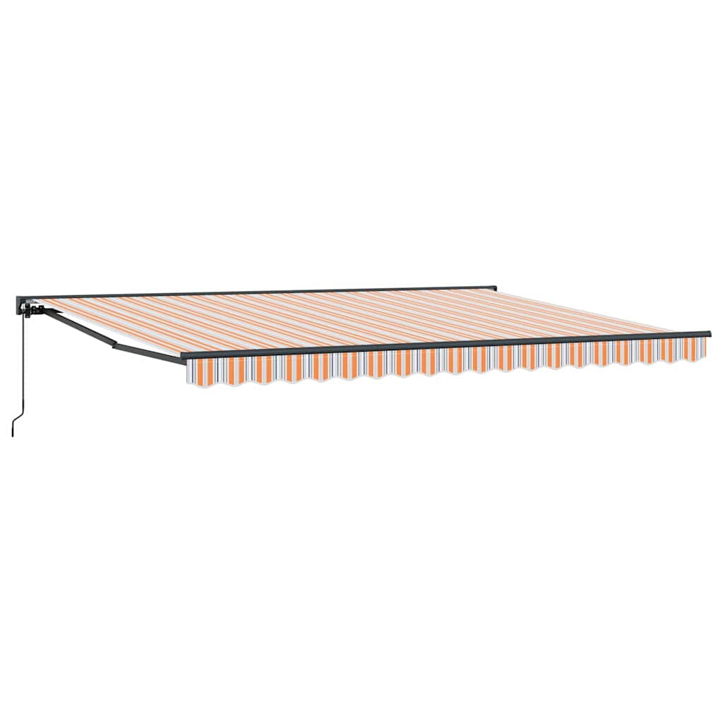 Behúzható napellenző Tarka csíkos 450x300 cm szövet