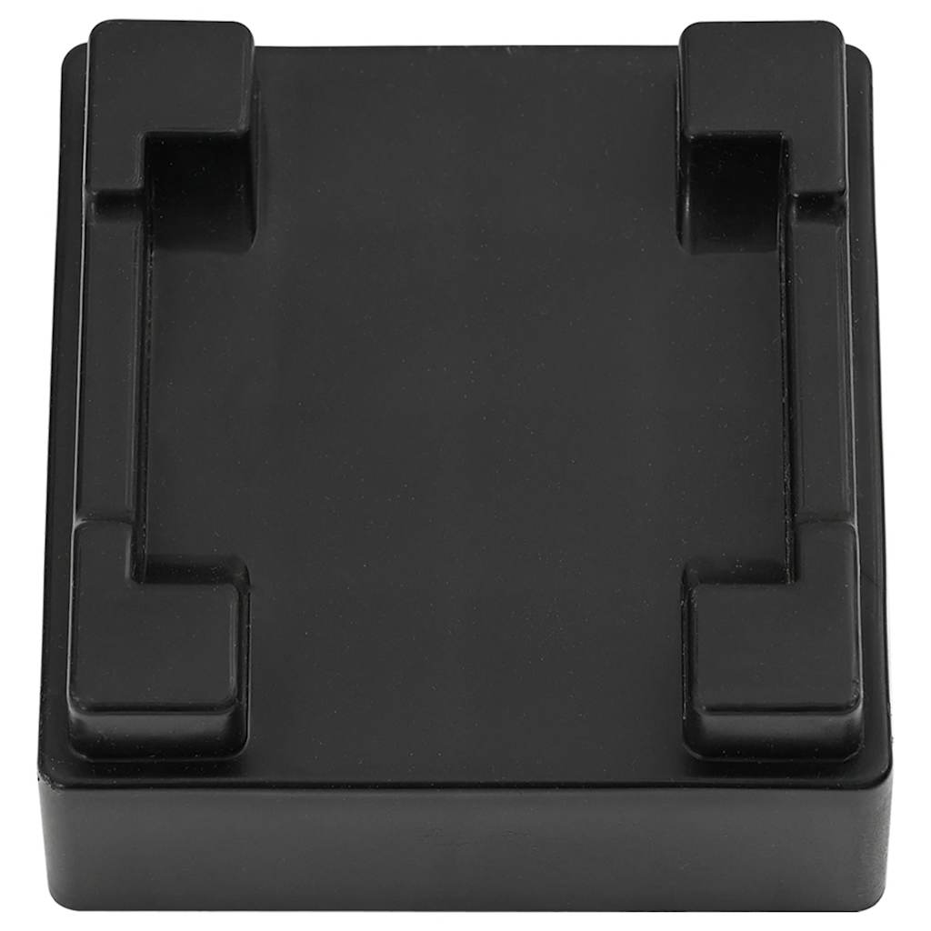 4 db fekete bútorgörgő emelővel, 13,5 x 13,5 x 4,2 cm, 300 kg