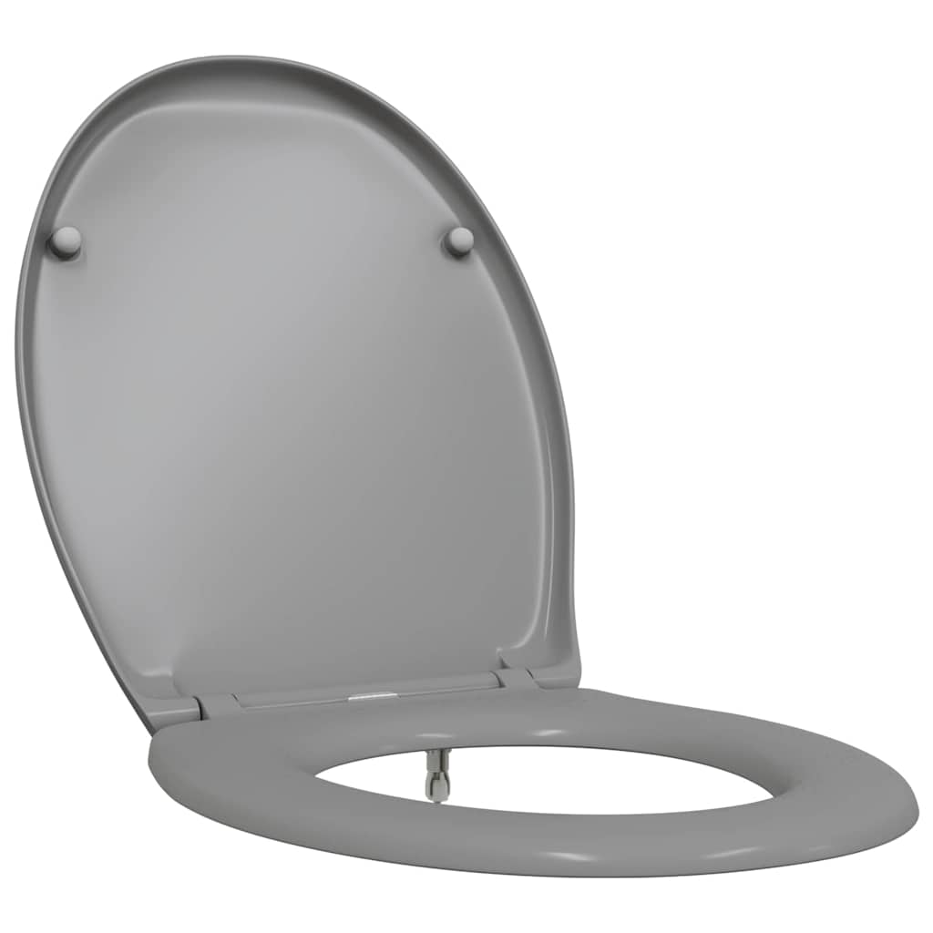 Gyorsan Levehető WC Ülőke Szürke 44.8 x 37.3 x 4.2 cm Duroplast