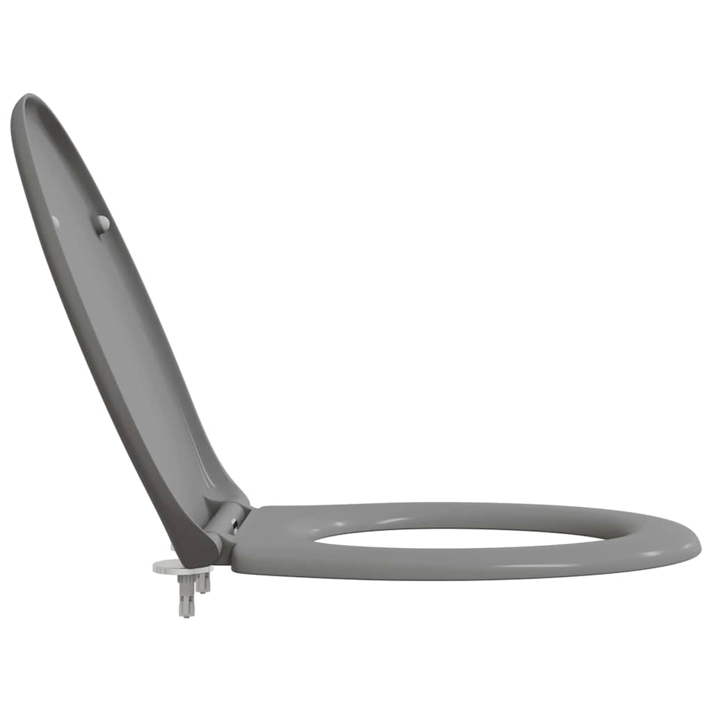 Gyorsan Levehető WC Ülőke Szürke 44.8 x 37.3 x 4.2 cm Duroplast
