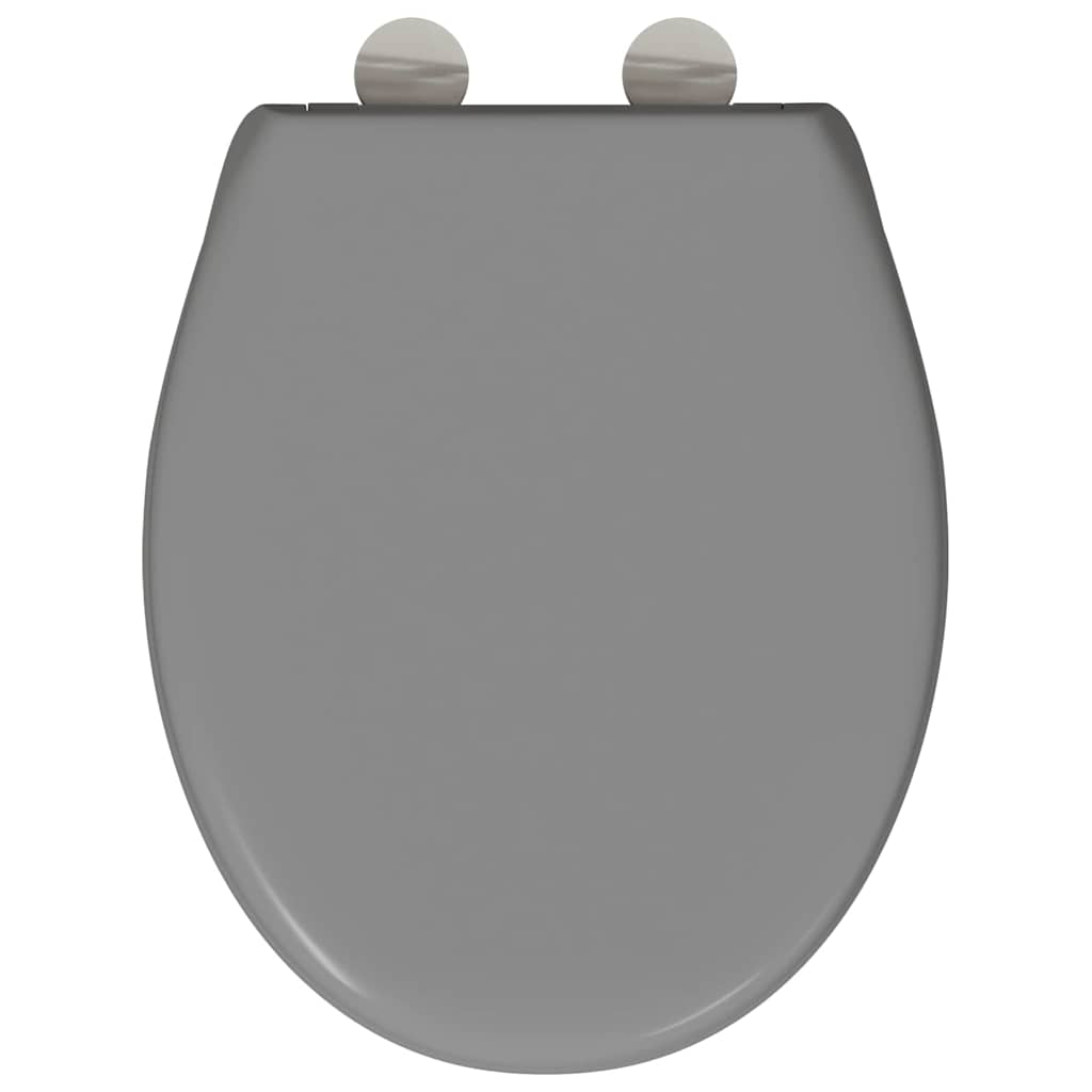 Gyorsan Levehető WC Ülőke Szürke 44.8 x 37.3 x 4.2 cm Duroplast