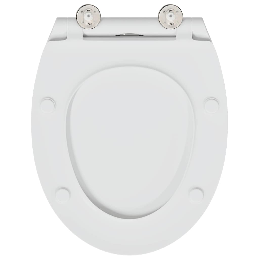 Gyorsan Levehető WC Ülőke Fehér 45.5 x 37.5 x 3.8 cm Duroplast