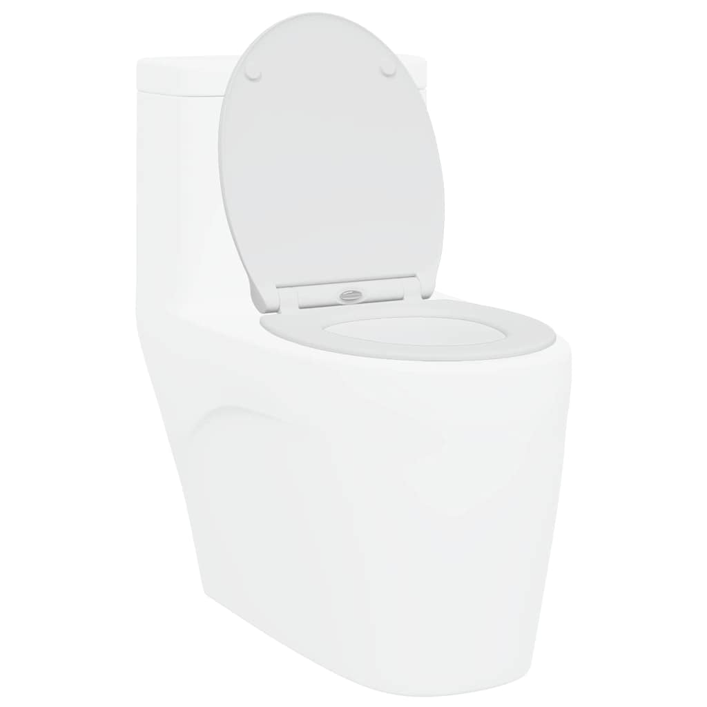 Gyorsan Levehető WC Ülőke Fehér 45.5 x 37.5 x 3.8 cm Duroplast