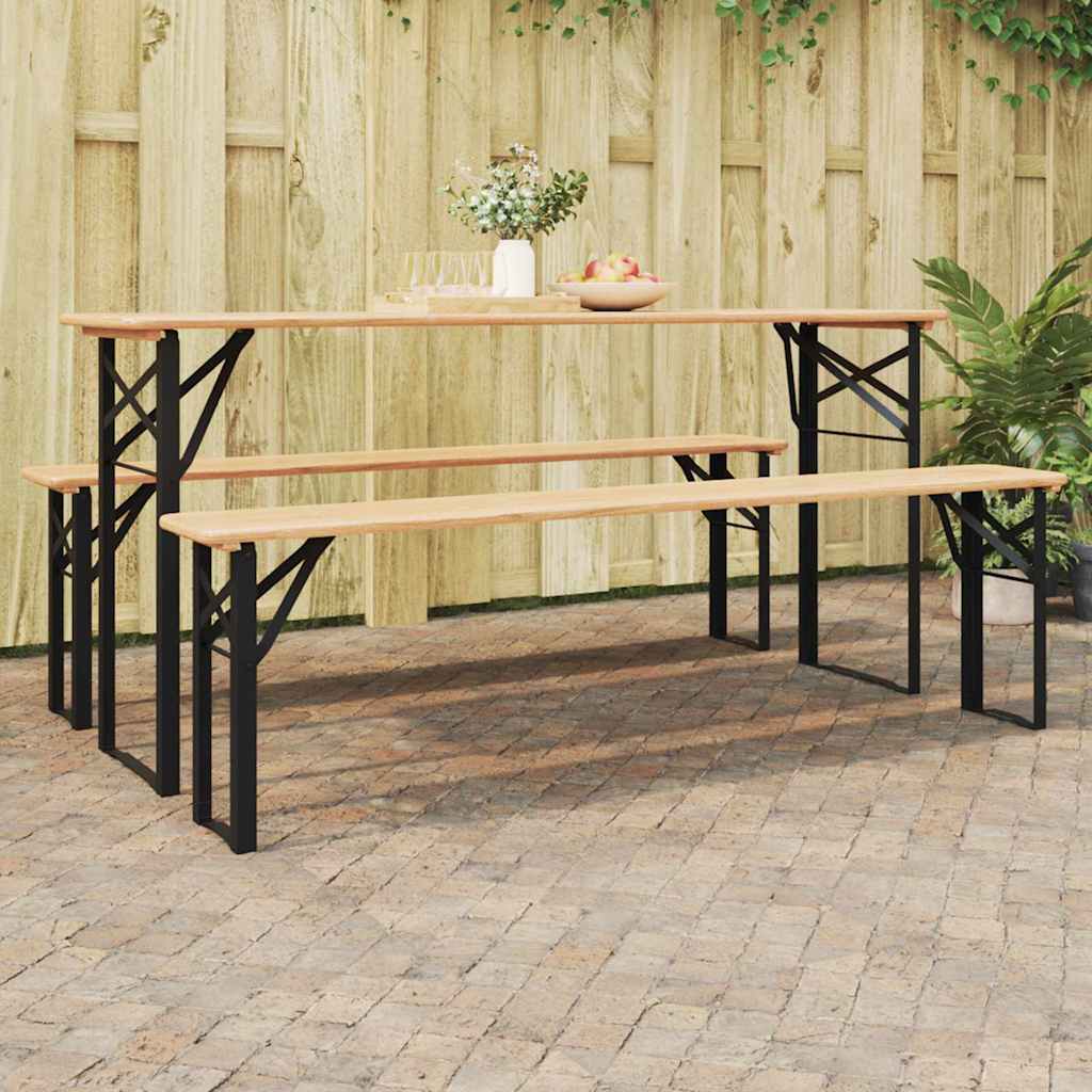 Sörasztal láb 2 pcs Fekete 39 x 3 x 75 cm Porszórt acél