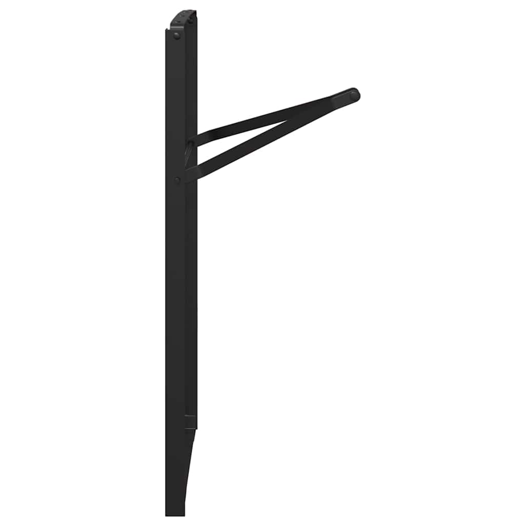 Sörasztal láb 2 pcs Fekete 39 x 3 x 75 cm Porszórt acél