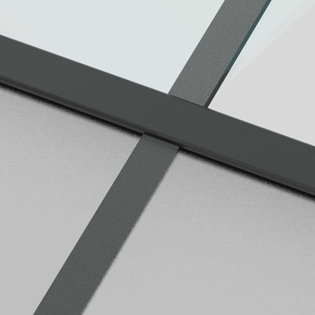 tolóajtó vasalatokkal 102,5x205 cm edzett üveg és alumínium