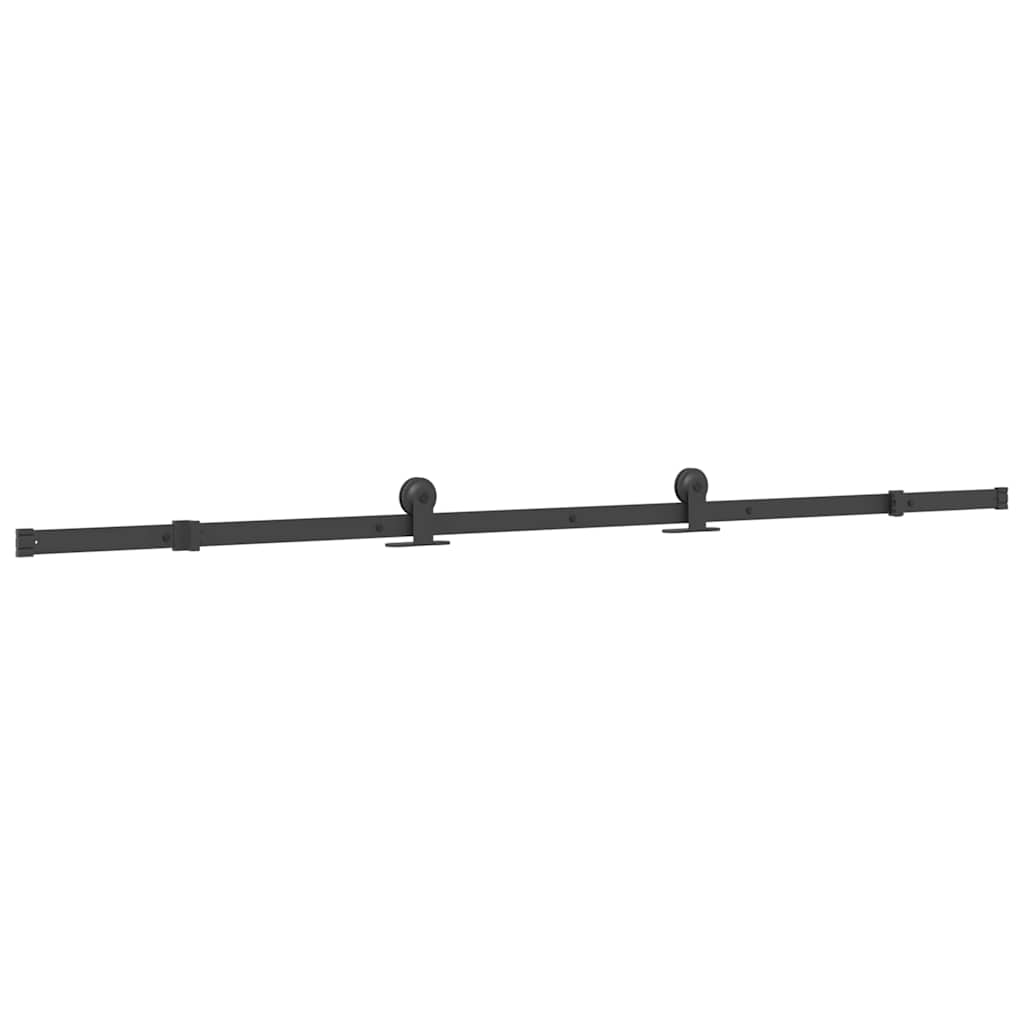 tolóajtó vasalattal 90x205 cm edzett üveg és alumínium szett
