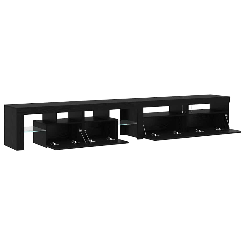 TV szekrények 3 pcs Musta tammi 260 x 36.5 x 40 cm Faanyag
