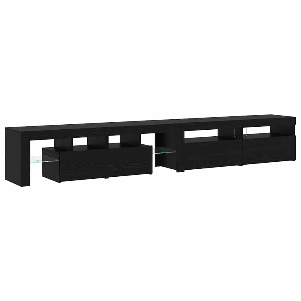 TV szekrények 3 pcs Musta tammi 260 x 36.5 x 40 cm Faanyag