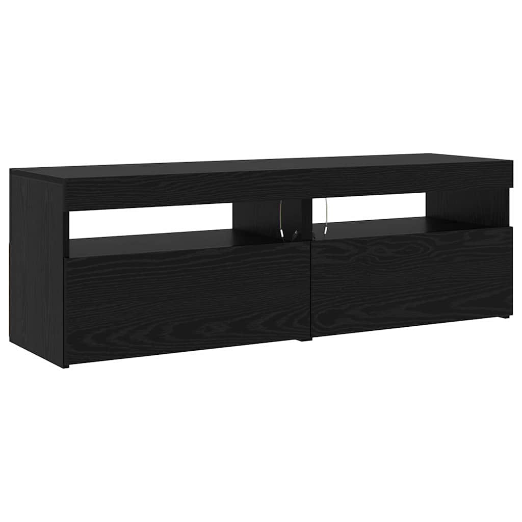 TV szekrény 3 pcs Musta tammi 240 x 35 x 40 cm Faanyag