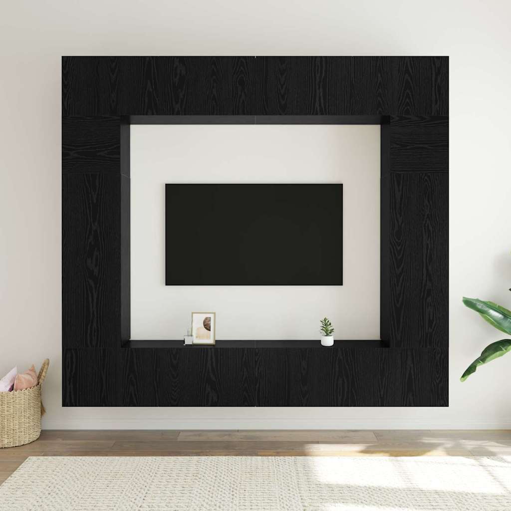 TV szekrény garnitúra 8 pcs Musta tammi 100 x 30 x 30 cm