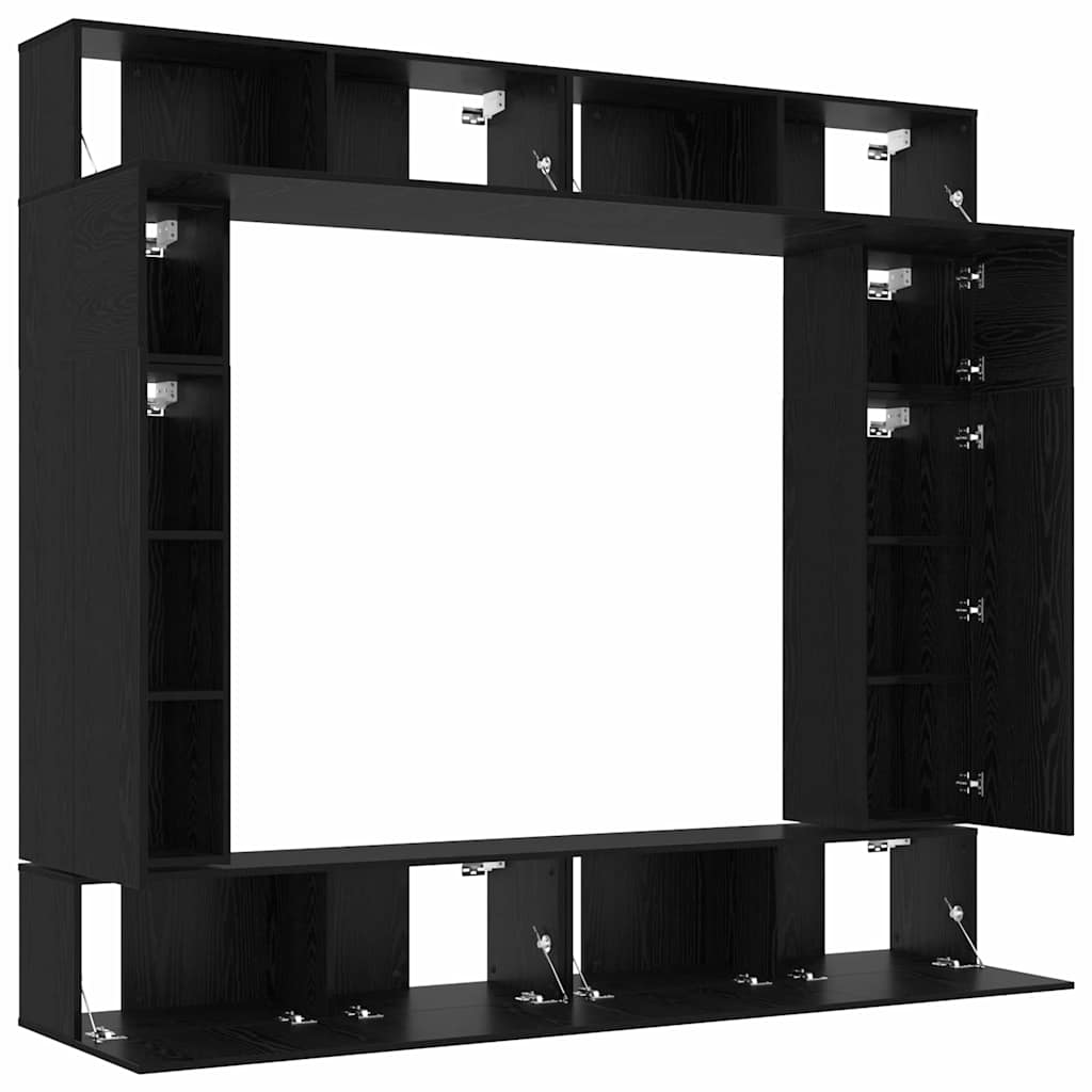 TV szekrény garnitúra 8 pcs Musta tammi 100 x 30 x 30 cm