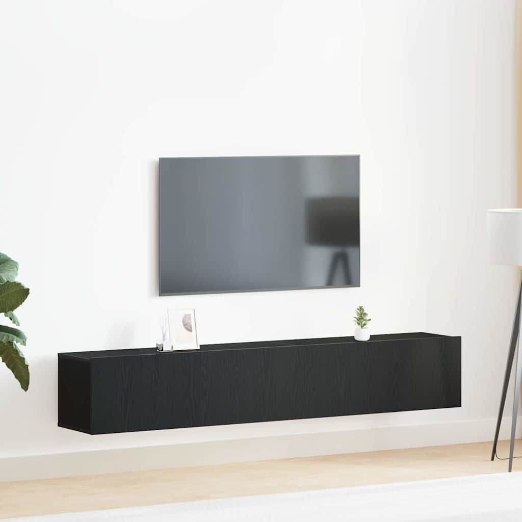 TV szekrény garnitúra 2 pcs Musta tammi 100 x 30 x 30 cm