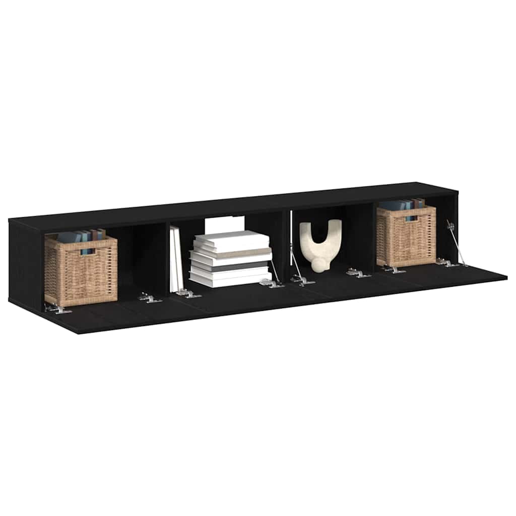 TV szekrény garnitúra 2 pcs Musta tammi 100 x 30 x 30 cm