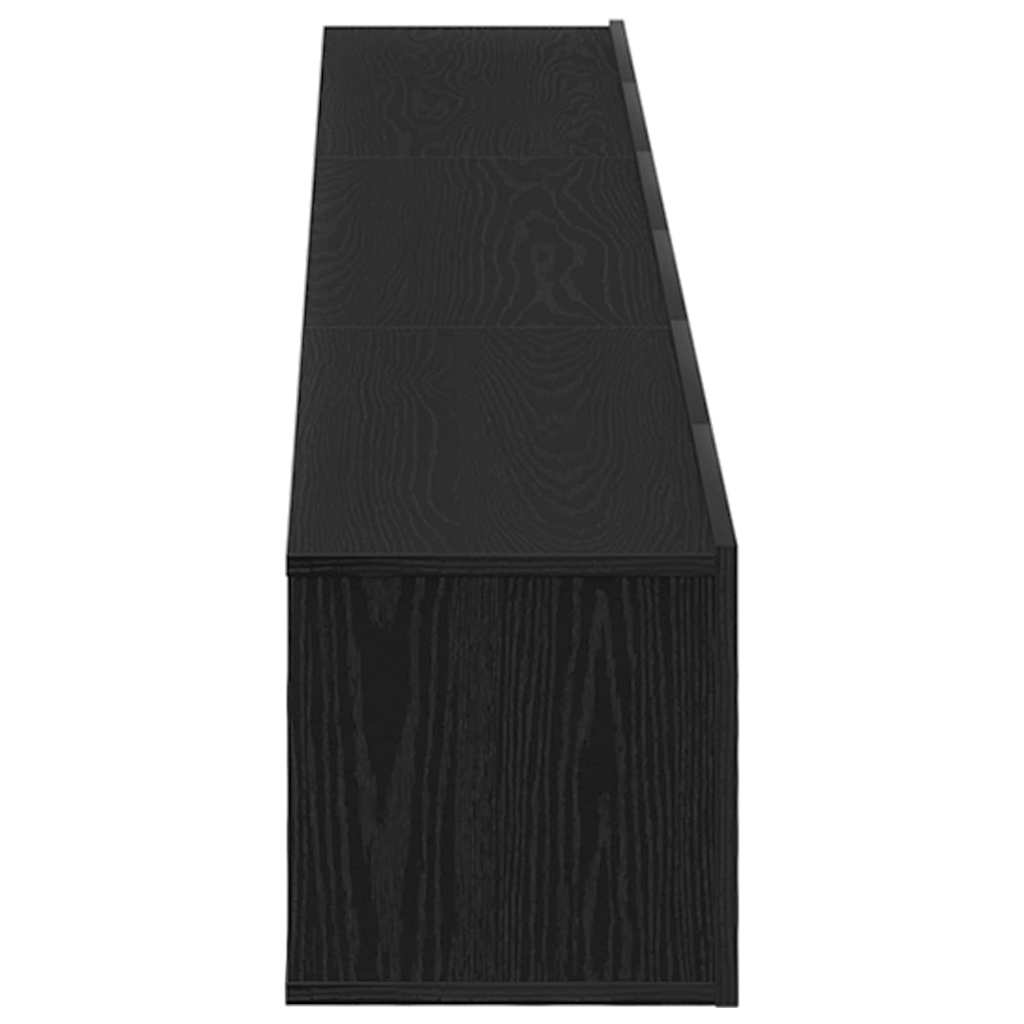 TV szekrény garnitúra 3 pcs Musta tammi 80 x 30 x 30 cm Faanyag