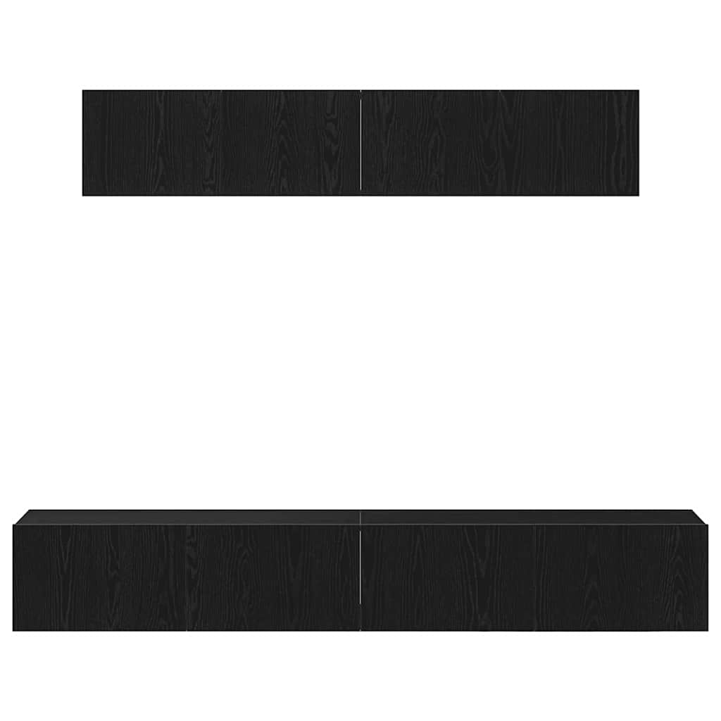 TV szekrény garnitúra 4 pcs Musta tammi 100 x 30 x 30 cm