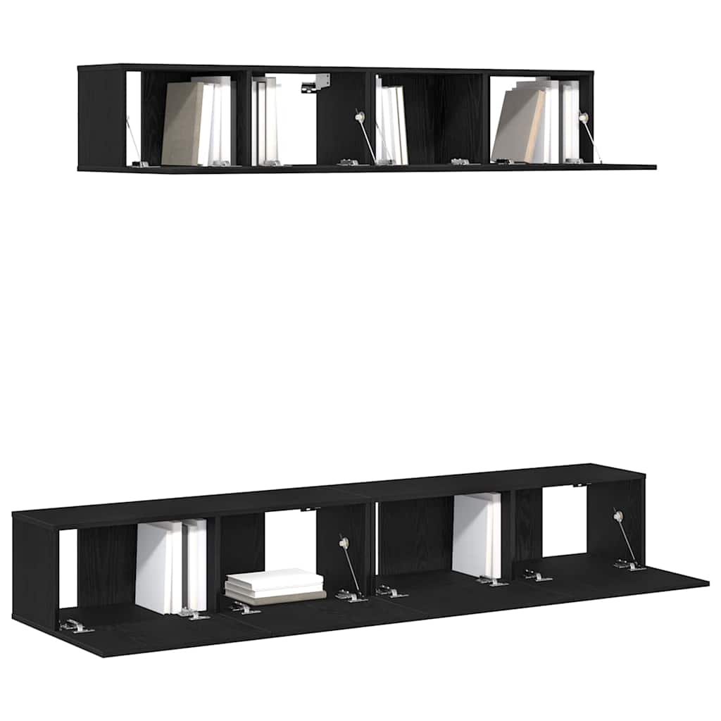TV szekrény garnitúra 4 pcs Musta tammi 100 x 30 x 30 cm
