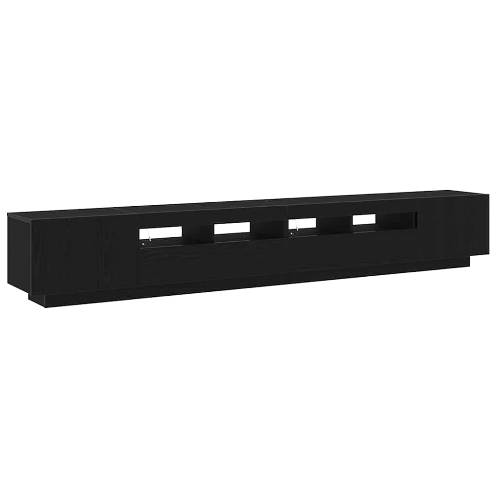 TV szekrény 3 pcs Fekete 260 x 35 x 40 cm Faanyag