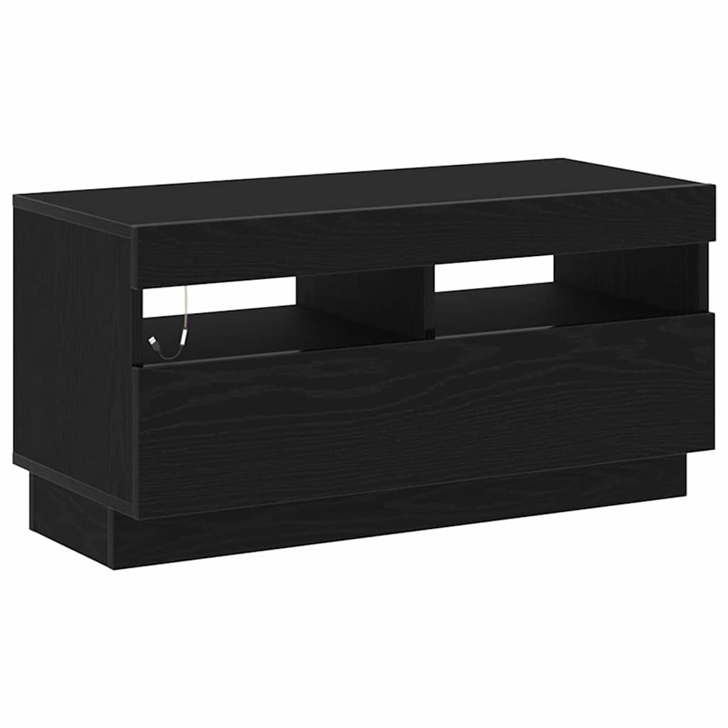 TV szekrény 3 pcs Fekete 260 x 35 x 40 cm Faanyag