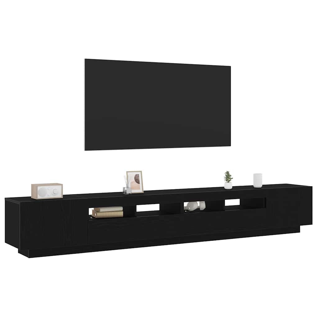 TV szekrény 3 pcs Fekete 260 x 35 x 40 cm Faanyag