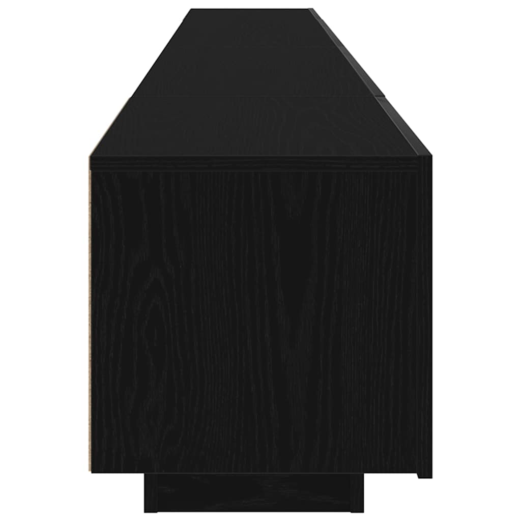 TV szekrény 3 pcs Fekete 260 x 35 x 40 cm Faanyag