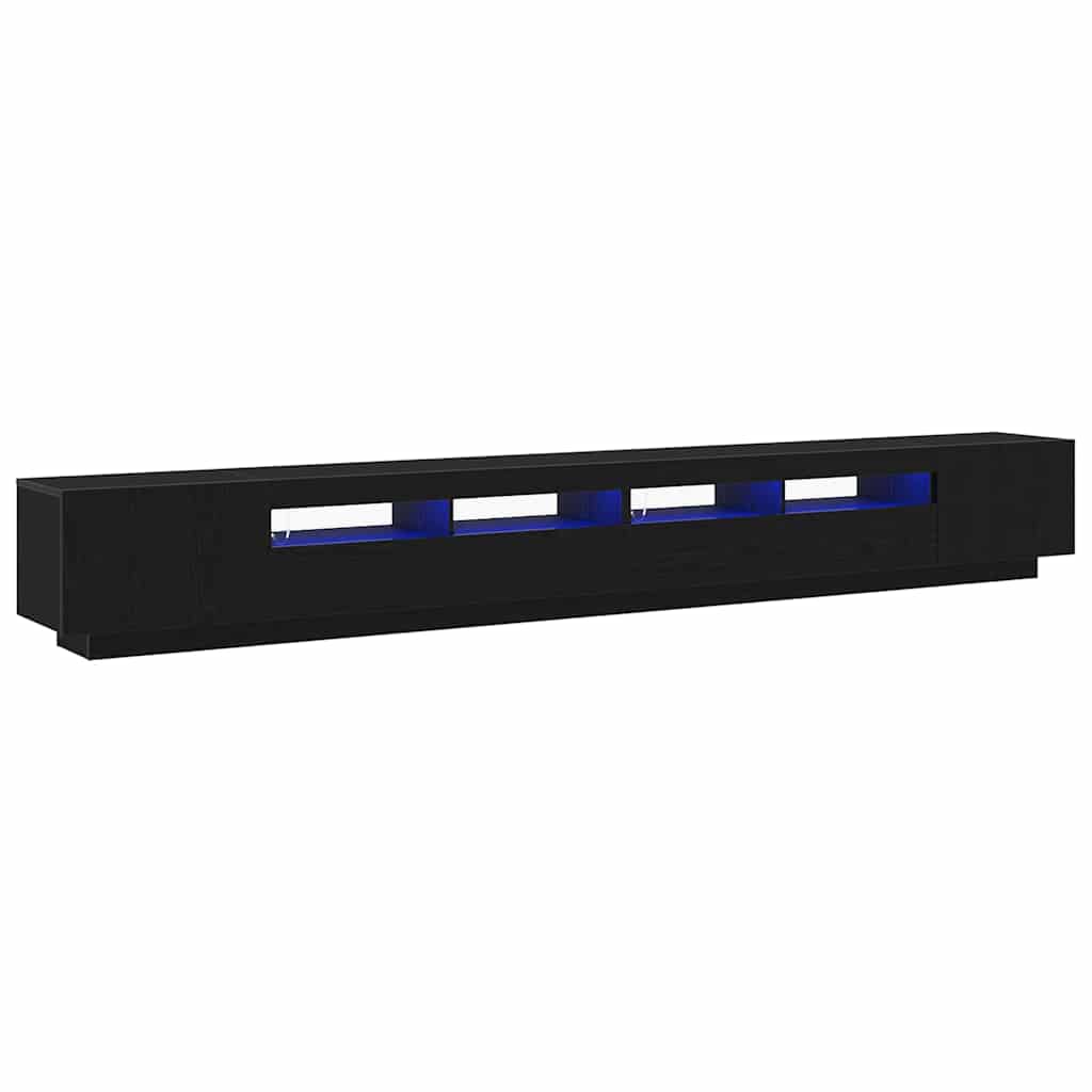 TV szekrény 3 pcs Fekete 300 x 35 x 40 cm Faanyag